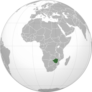 Зимбабве на карте мира