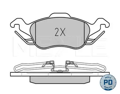 Фото 0252315419PD Комплект тормозных колодок MEYLE {forloop.counter}}