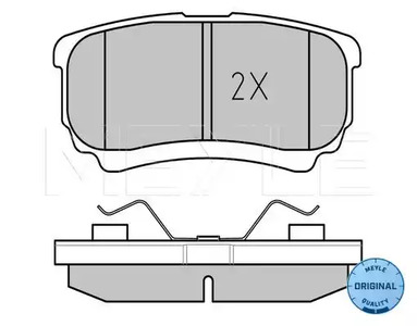 Фото 0252401416W Комплект тормозных колодок Meyle {forloop.counter}}