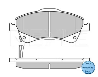 Фото 0252420419W Комплект тормозных колодок MEYLE {forloop.counter}}