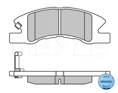 Фото 0252422914W Комплект тормозных колодок MEYLE {forloop.counter}}