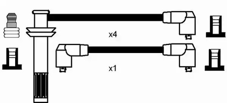 Фото 8202 Комплект электропроводки NGK {forloop.counter}}