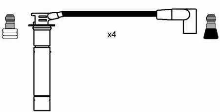 Фото 7707 Комплект электропроводки NGK {forloop.counter}}