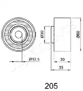 Фото BE205 Натяжитель JapanParts {forloop.counter}}