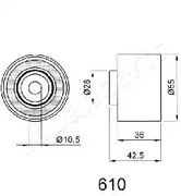 Фото BE610 Натяжитель JAPANPARTS {forloop.counter}}