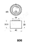 Фото BE806 Натяжитель JAPANPARTS {forloop.counter}}