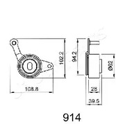 Фото BE914 Натяжитель JAPANPARTS {forloop.counter}}