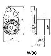 Фото BE-W00 Натяжитель JapanParts {forloop.counter}}