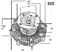 Фото VC202 Сцепление JAPANPARTS {forloop.counter}}