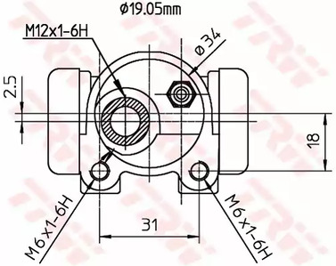 Фото BWD134 Цилиндр TRW {forloop.counter}}