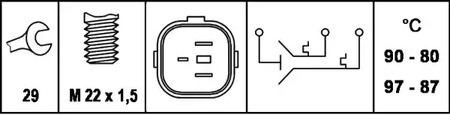 Фото 6ZT007837051 Переключатель HELLA {forloop.counter}}