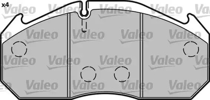 Фото 541642 Комплект тормозных колодок VALEO {forloop.counter}}