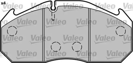 Фото 541649 Комплект тормозных колодок VALEO {forloop.counter}}