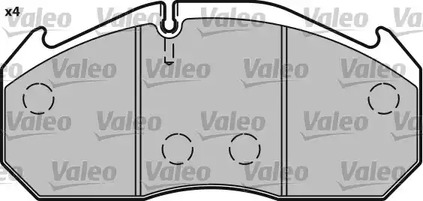 Фото 541650 Комплект тормозных колодок VALEO {forloop.counter}}