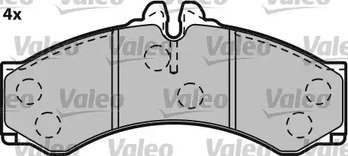 Фото 541664 Комплект тормозных колодок VALEO {forloop.counter}}