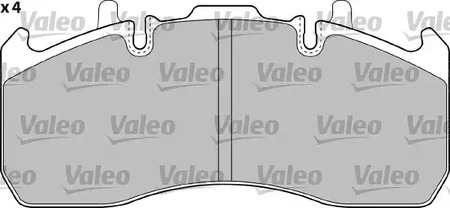 Фото 541723 Комплект тормозных колодок VALEO {forloop.counter}}