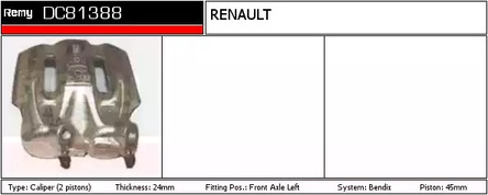 Фото DC81388 Тормозной суппорт REMY {forloop.counter}}