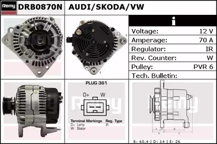 Фото DRB0870N Генератор REMY {forloop.counter}}