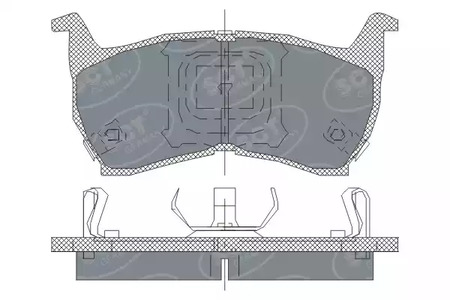 Фото SP147PR Комплект тормозных колодок SCT GERMANY {forloop.counter}}