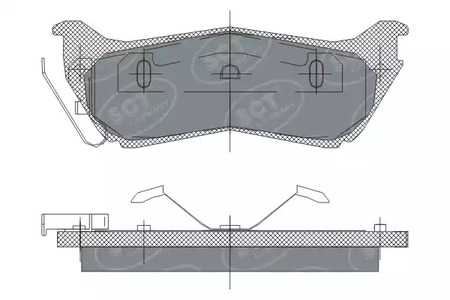 Фото SP245PR Комплект тормозных колодок SCT GERMANY {forloop.counter}}