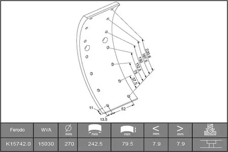 Фото J1293928 Комплект колодки тормозной накладки ABEX {forloop.counter}}