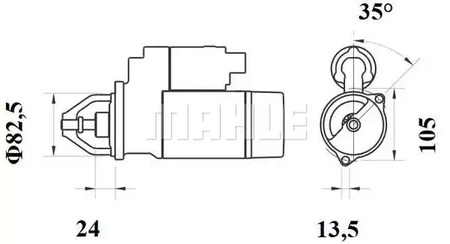 Фото MS157 Стартер MAHLE ORIGINAL {forloop.counter}}