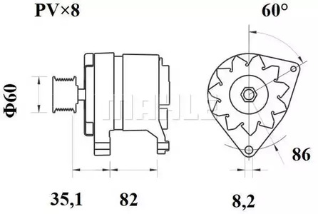 Фото MG154 Генератор MAHLE ORIGINAL {forloop.counter}}