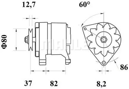 Фото MG159 Генератор MAHLE ORIGINAL {forloop.counter}}