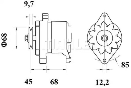 Фото MG258 Генератор MAHLE ORIGINAL {forloop.counter}}