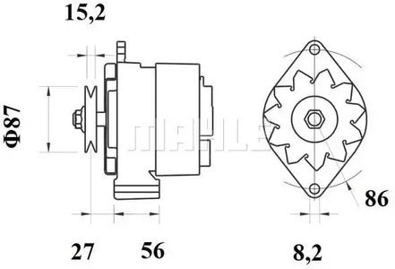 Фото MG277 Генератор MAHLE ORIGINAL {forloop.counter}}