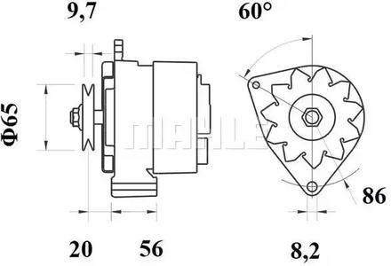 Фото MG371 Генератор MAHLE ORIGINAL {forloop.counter}}