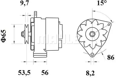 Фото MG376 Генератор MAHLE ORIGINAL {forloop.counter}}