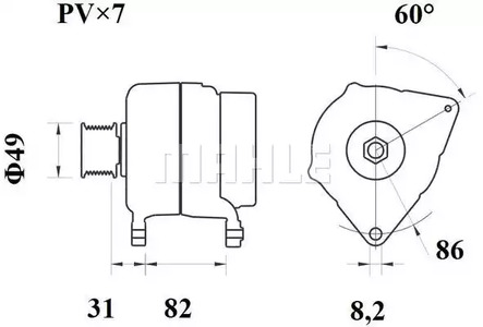 Фото MG552 Генератор MAHLE ORIGINAL {forloop.counter}}