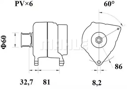 Фото MG105 Генератор MAHLE ORIGINAL {forloop.counter}}