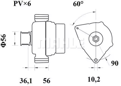 Фото MG157 Генератор MAHLE ORIGINAL {forloop.counter}}