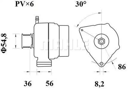 Фото MG186 Генератор MAHLE ORIGINAL {forloop.counter}}