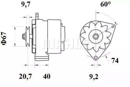 Фото MG497 Генератор MAHLE ORIGINAL {forloop.counter}}