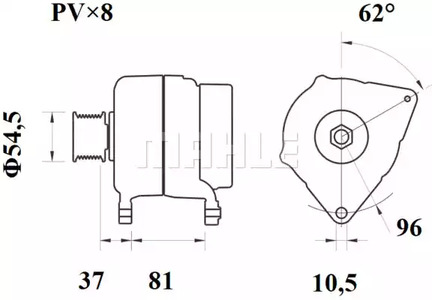 Фото MG812 Генератор MAHLE ORIGINAL {forloop.counter}}