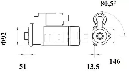 Фото MS755 Стартер MAHLE ORIGINAL {forloop.counter}}