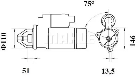 Фото MS767 Стартер MAHLE ORIGINAL {forloop.counter}}