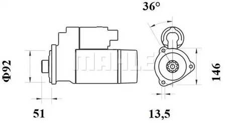 Фото MS783 Стартер MAHLE ORIGINAL {forloop.counter}}