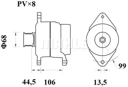 Фото MG801 Генератор MAHLE ORIGINAL {forloop.counter}}