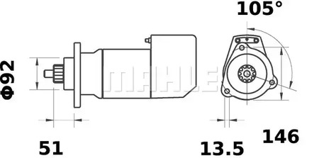 Фото MS555 Стартер MAHLE ORIGINAL {forloop.counter}}