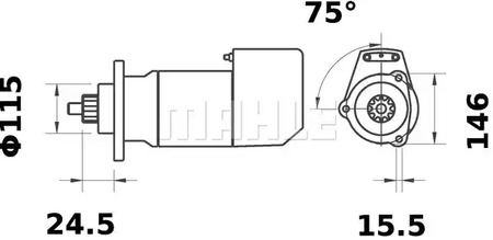 Фото MS556 Стартер MAHLE ORIGINAL {forloop.counter}}