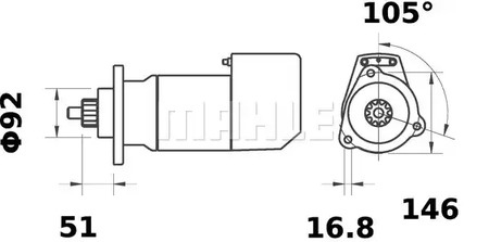 Фото MS520 Стартер MAHLE ORIGINAL {forloop.counter}}