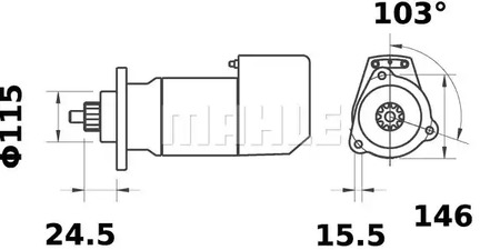 Фото MS492 Стартер MAHLE ORIGINAL {forloop.counter}}