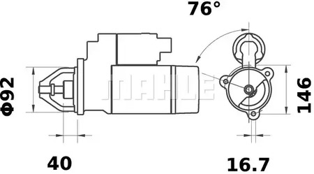 Фото MS464 Стартер MAHLE ORIGINAL {forloop.counter}}