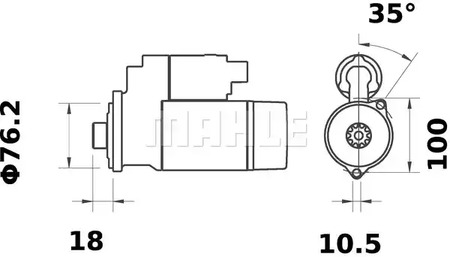 Фото MS116 Стартер MAHLE ORIGINAL {forloop.counter}}