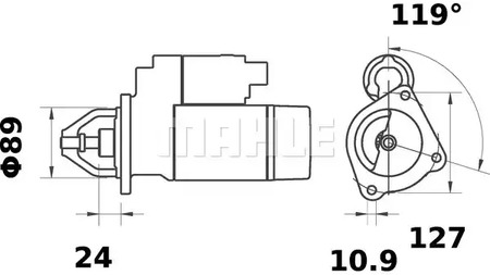 Фото MS84 Стартер MAHLE ORIGINAL {forloop.counter}}