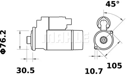 Фото MS85 Стартер MAHLE ORIGINAL {forloop.counter}}